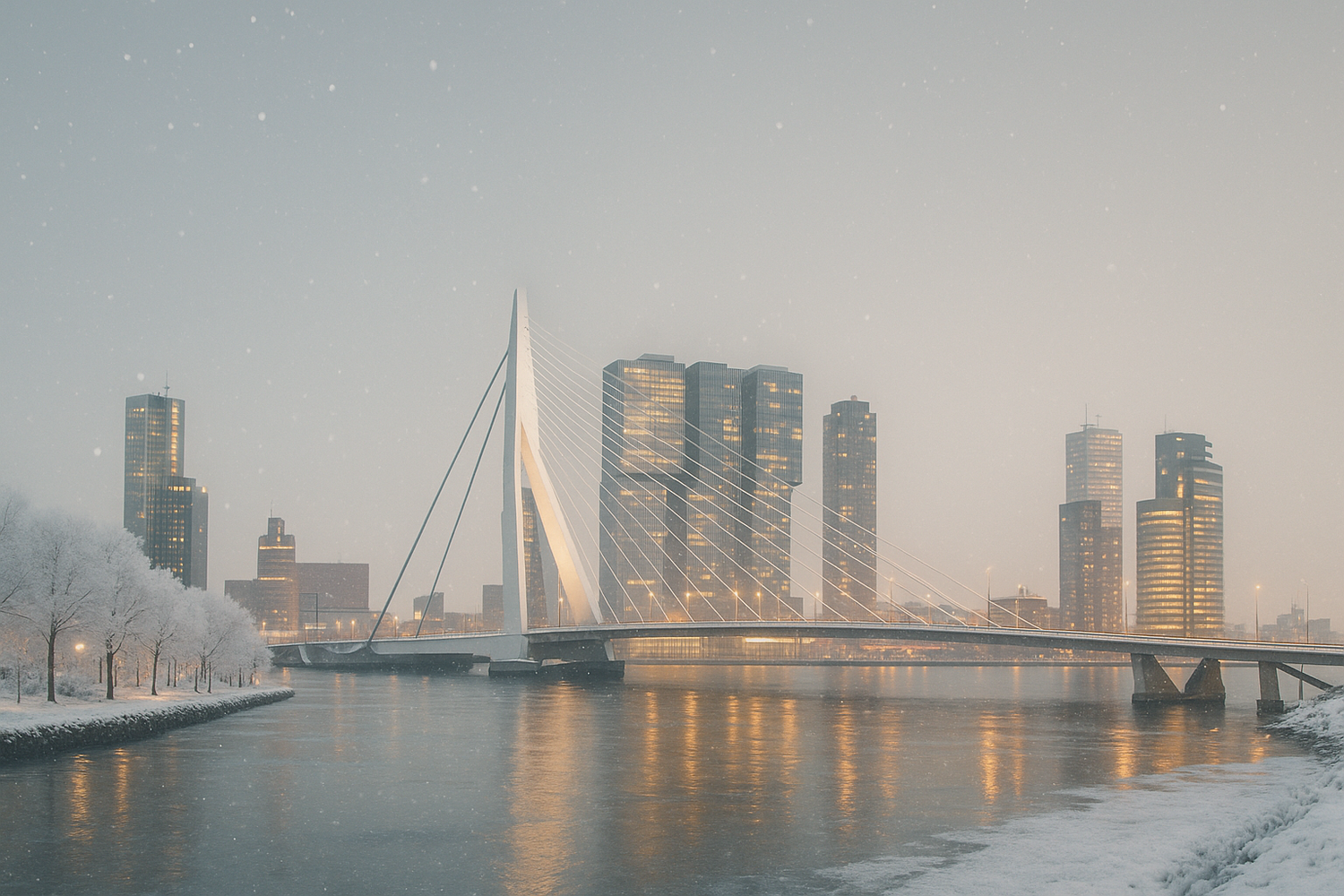 Ik wil graag een specifiek banner maken die ik op de wachtwoordpagina kan zien.
Maak een mooie aesthetic achtergrond van Rotterdam in de winter